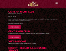 Tablet Screenshot of carisma-bar.at